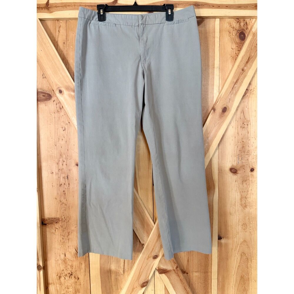 Gloria Vanderbilt Khaki Dress Pants Trousers Size 16 Womens Y2K Workwear Preppy